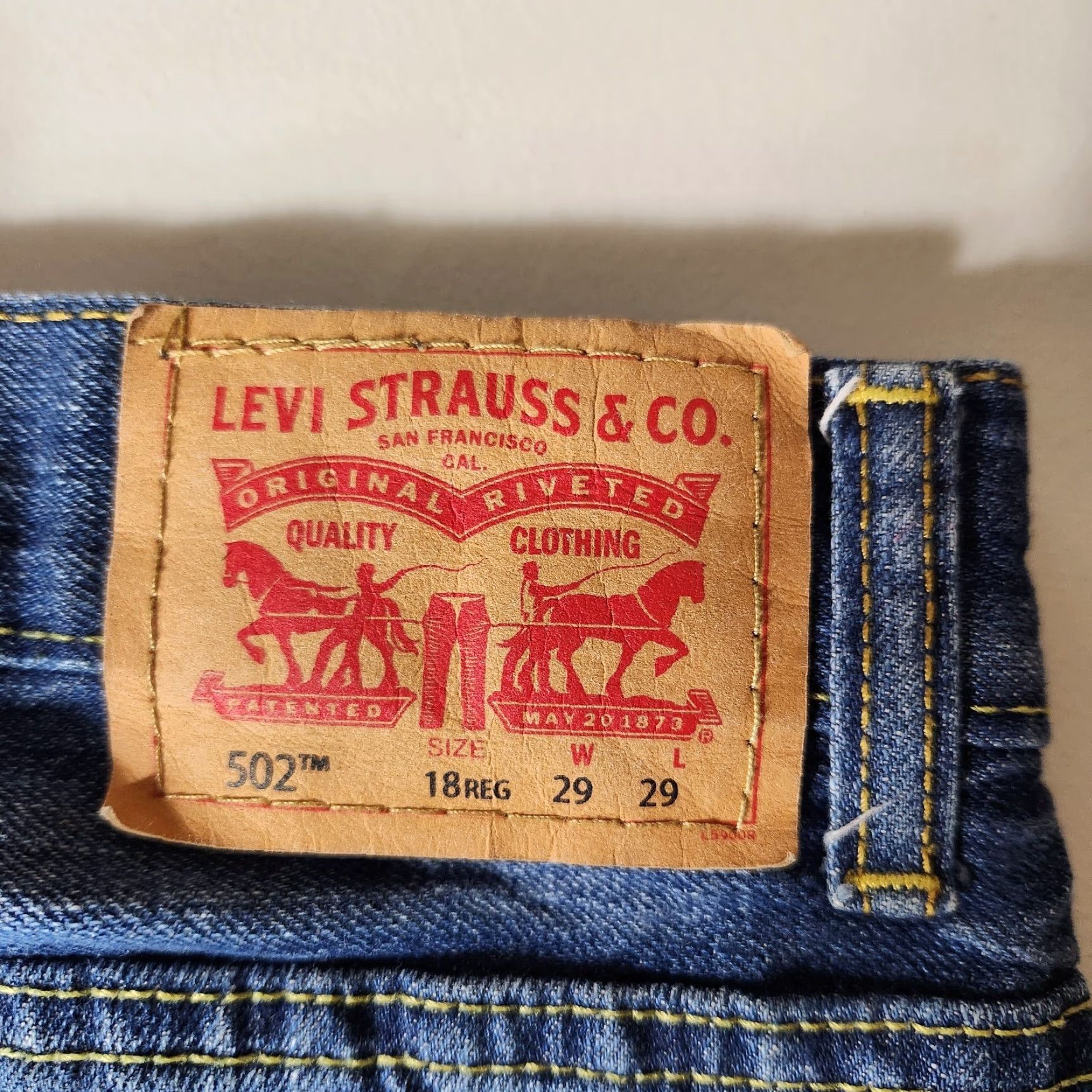 Levi's Levi's 502 Cropped Jeans - Women's Denim Jeans, Mid Rise, Tapered, Blue, 29, Distressed, Pockets, Stretch, Regular Size 29" - 6 Thumbnail