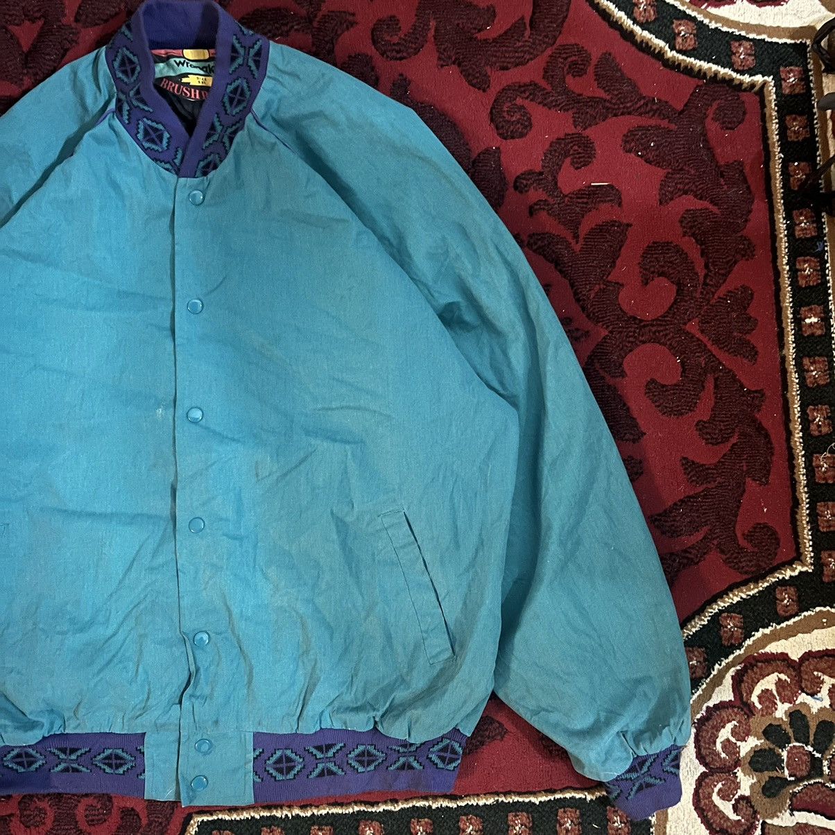 Vintage Bomber Jacket Wrangler Vintage 80s Size US XXL / EU 58 / 5 - 3 Thumbnail
