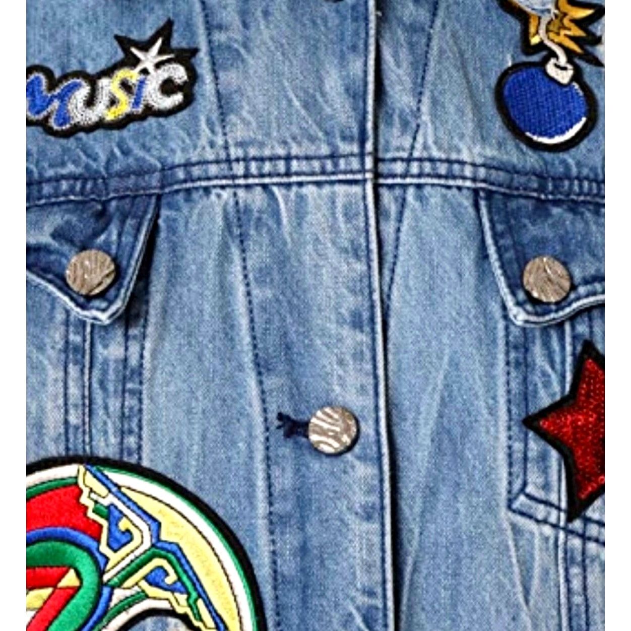 Other Etienne Marcel Julia Denim Jacket Embroidered Sequin Blue XS Size XS / US 0-2 / IT 36-38 - 5 Thumbnail