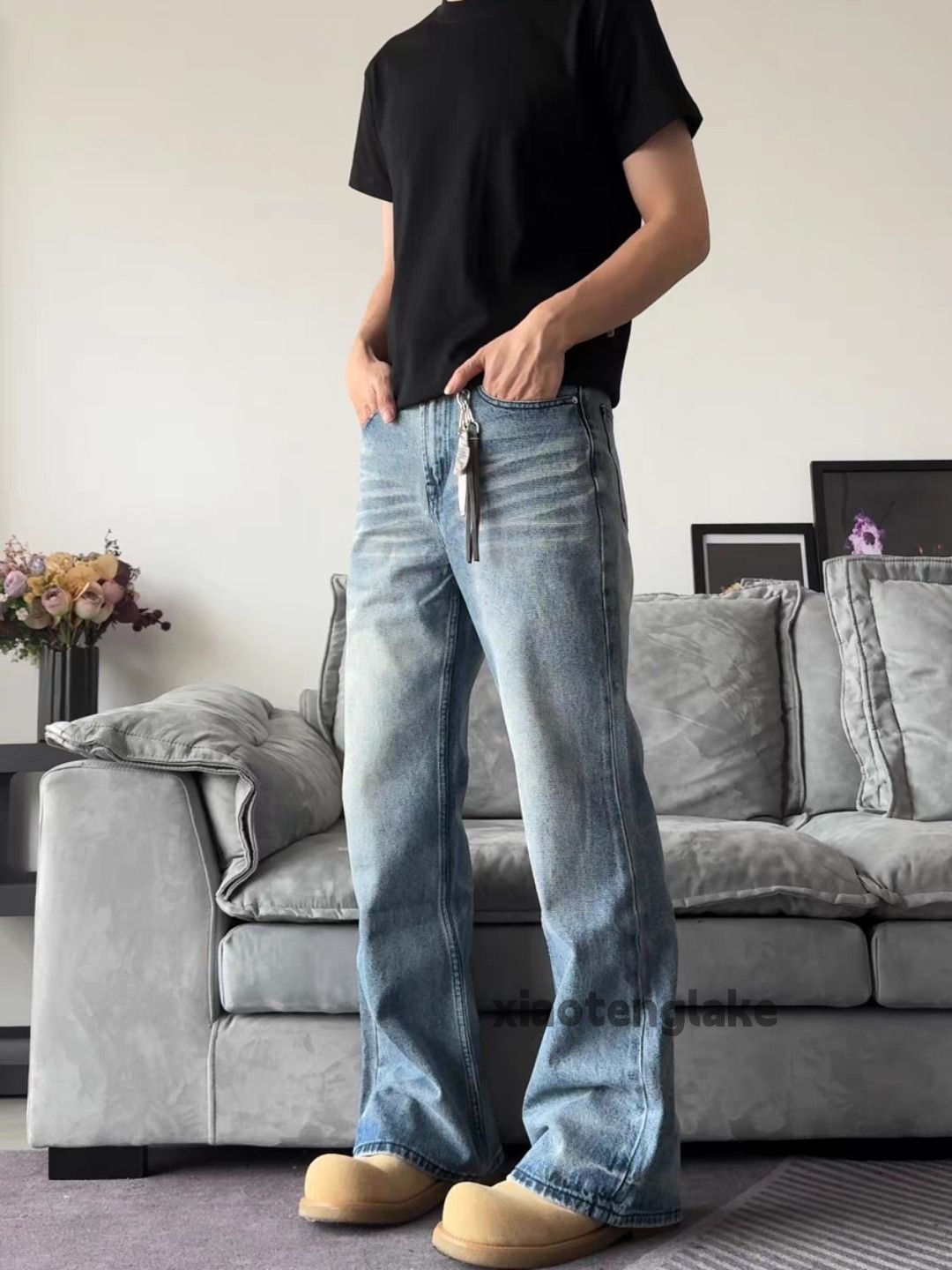 Jean × Vintage washed faded cleanfit yuppie y2k bootcut flared jeans Size US 30 / EU 46 - 10 Thumbnail