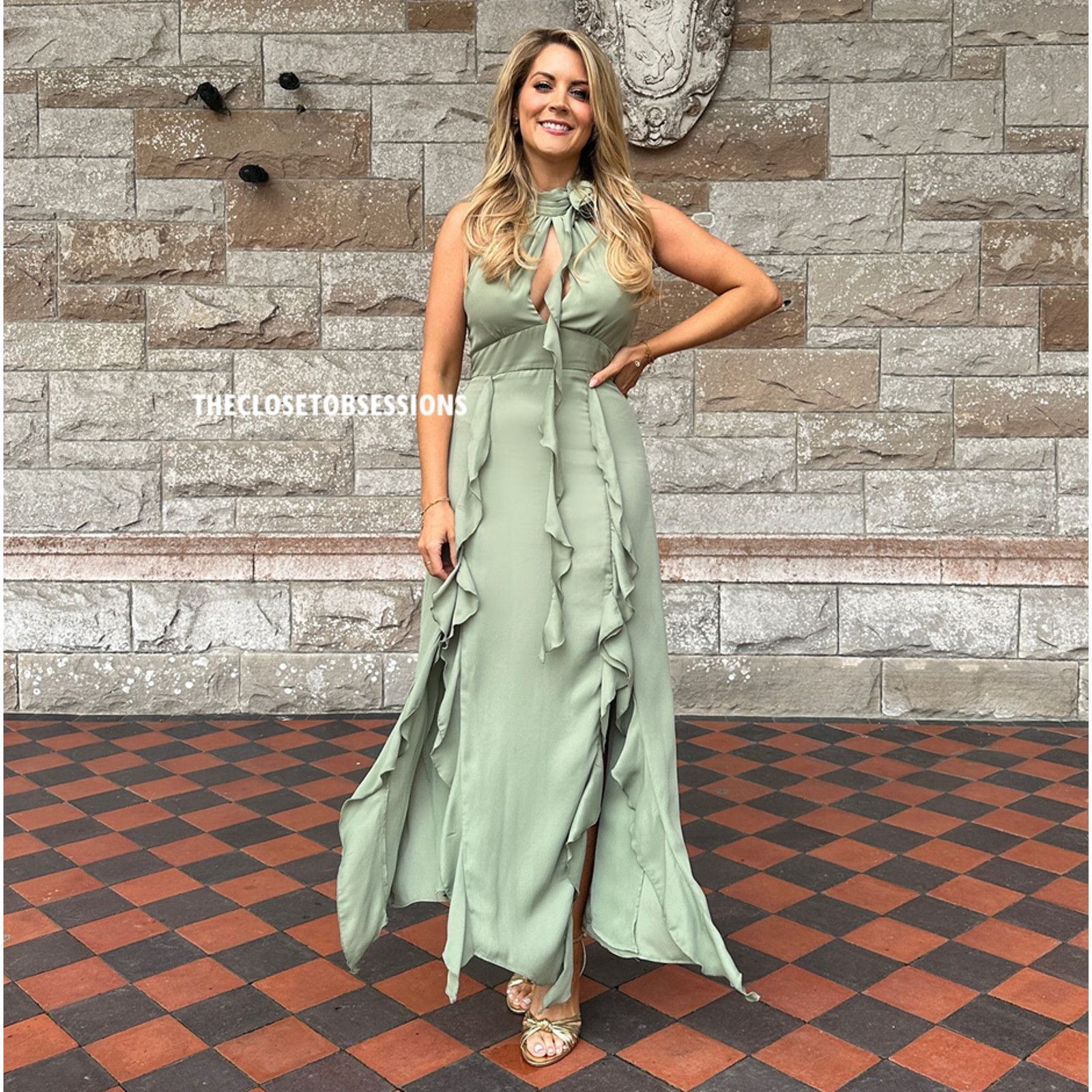 Zara ZARA BLOGGER FAVE!!! Green Ruffled Midi Dress NWT Size M / US 6-8 / IT 42-44 - 14 Thumbnail