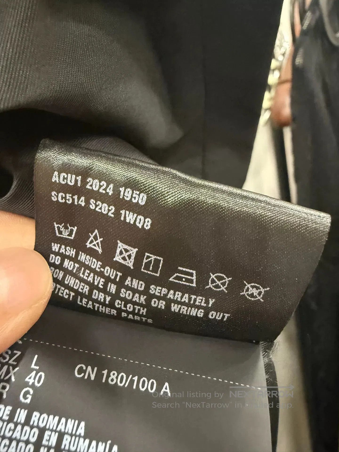 Prada Black Triangle Logo Jacket L.