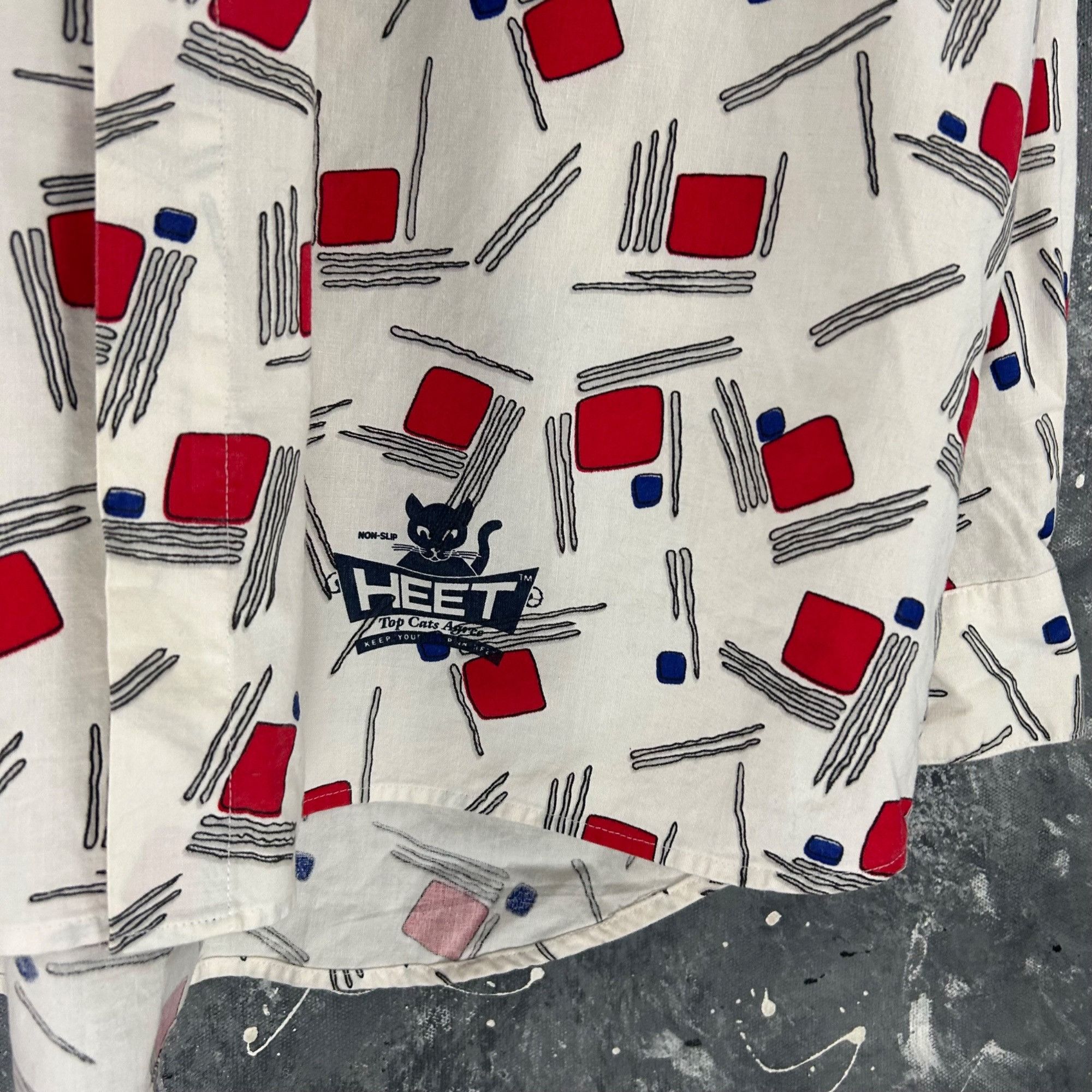 Vintage Vintage 1980’s Geometric art button shirt Size US XL / EU 56 / 4 - 5 Thumbnail