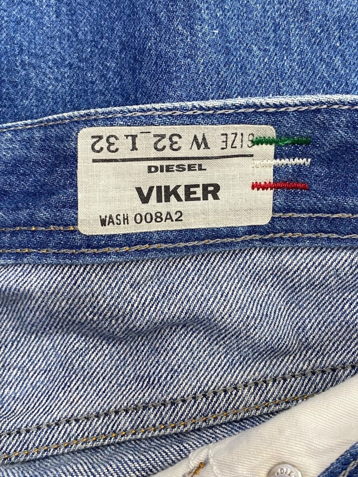 Diesel Diesel Viker Blue Faded Wash Style Ripped Jeans Size US 34 / EU 50 - 10 Thumbnail