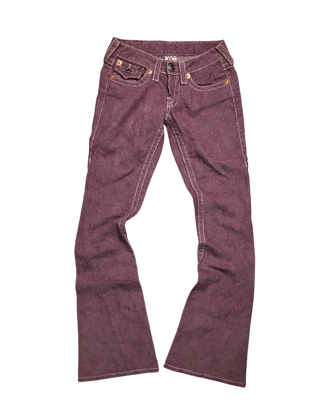 2000s True Religion Joey Big T Corduroy Flare Size 24 Y2K