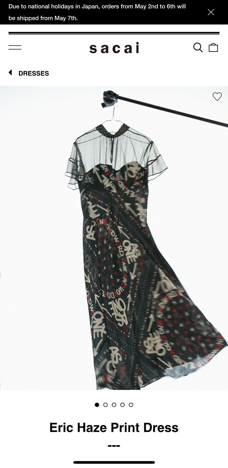 SACAI - Sacai X Eric Haze Long Dress