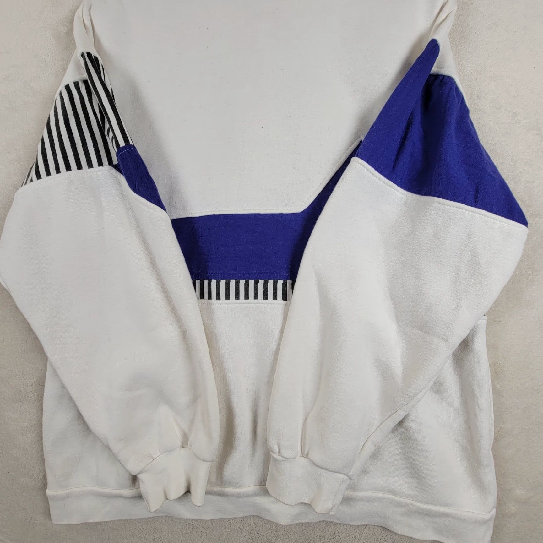 Nordstrom VINTAGE Nordstrom Active Wear White Jacket Unisex Adults M 80s Fringe Star Geometric Nylon Basic Jacket Mens Womens Size M / US 6-8 / IT 42-44 - 4 Thumbnail