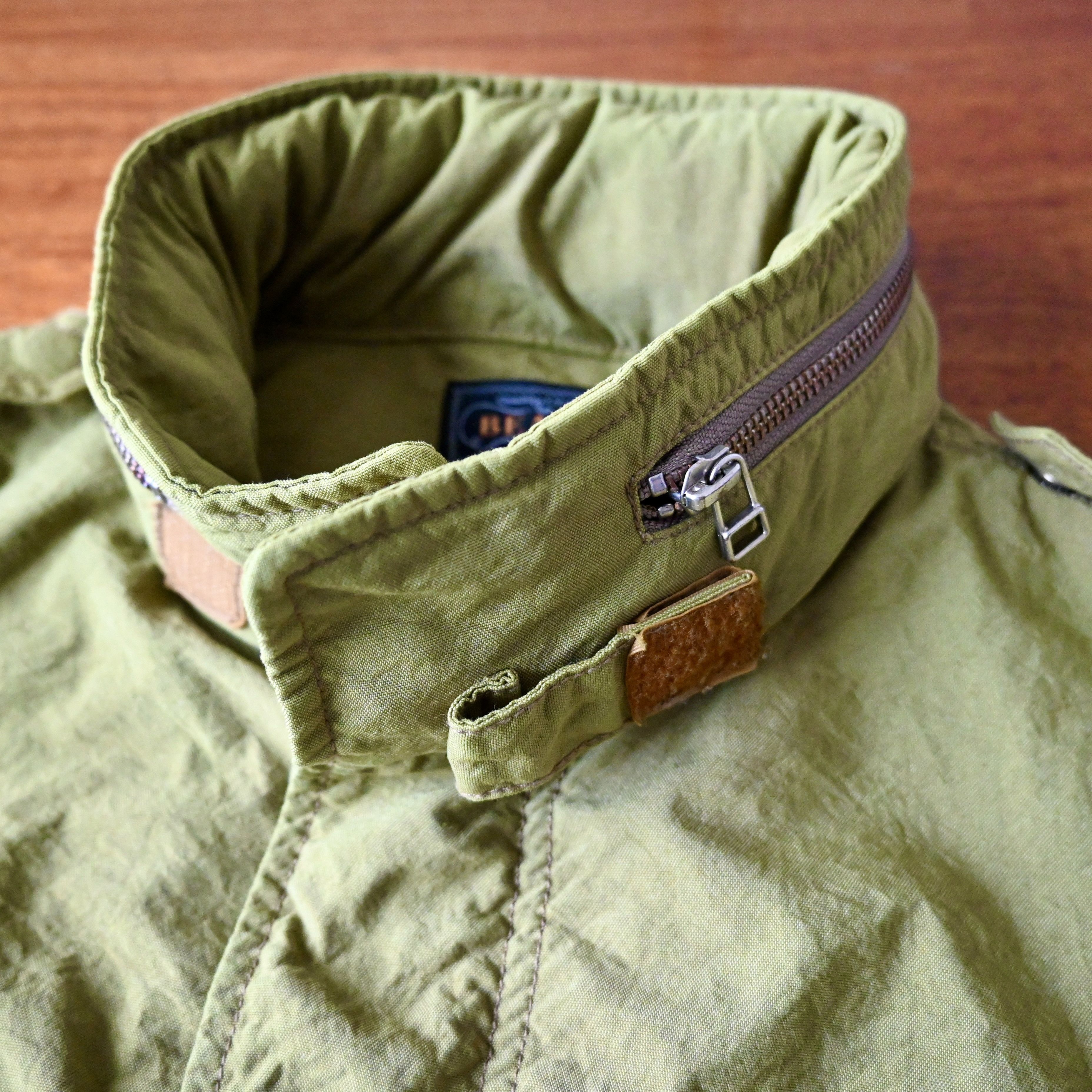 Beams Plus BEAMS Plus nylon shell M/65 type jacket, yellow olive Size US M / EU 48-50 / 2 - 15 Thumbnail