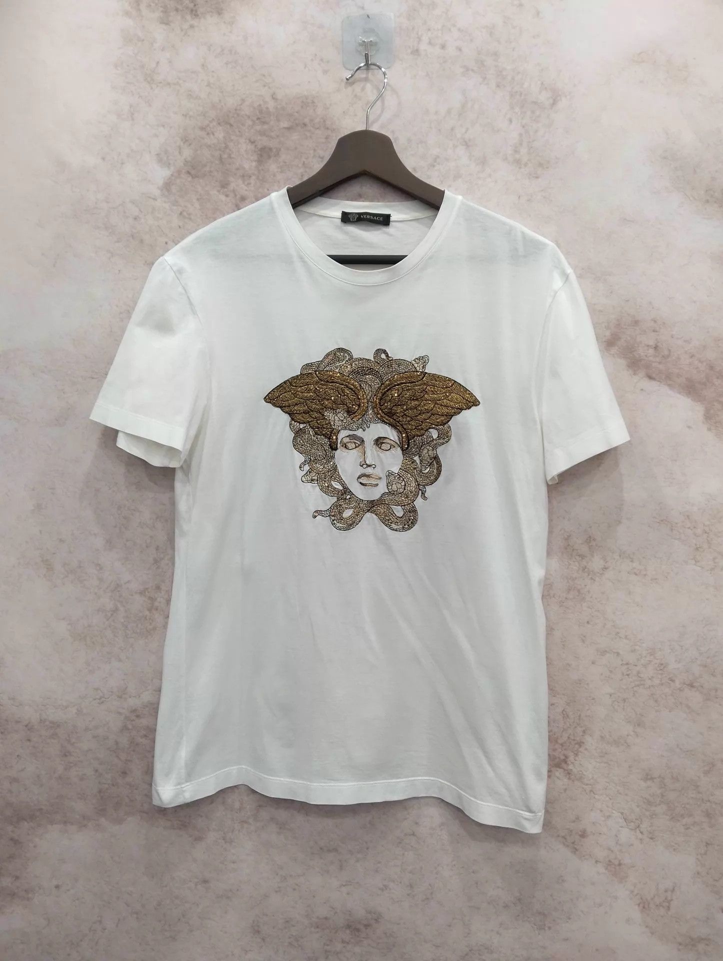 Versace Versace white short-sleeve t-shirt Size S Size S / US 4 / IT 40 - 1 Thumbnail