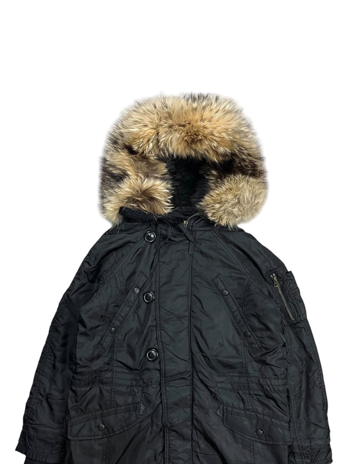 If Six Was Nine 2000s GOA - Apocalypse Fur Hoodie Jacket Size US M / EU 48-50 / 2 - 4 Thumbnail