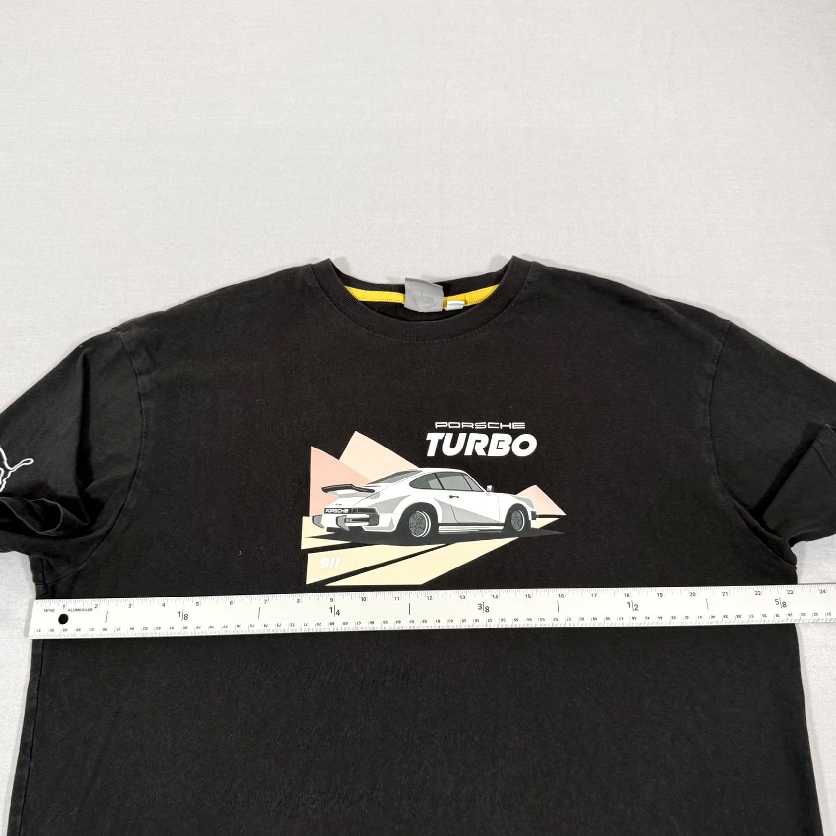 Puma Puma Shirt Mens Large Black Porsche 911 Turbo Car Tee Racing Stretch Cotton Size US L / EU 52-54 / 3 - 5 Thumbnail
