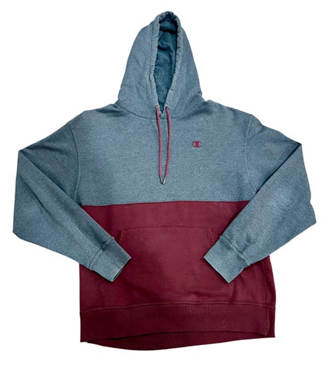 Champion Champion Red & Gray Split Classic Hoodie Size US L / EU 52-54 / 3 - 1 Thumbnail
