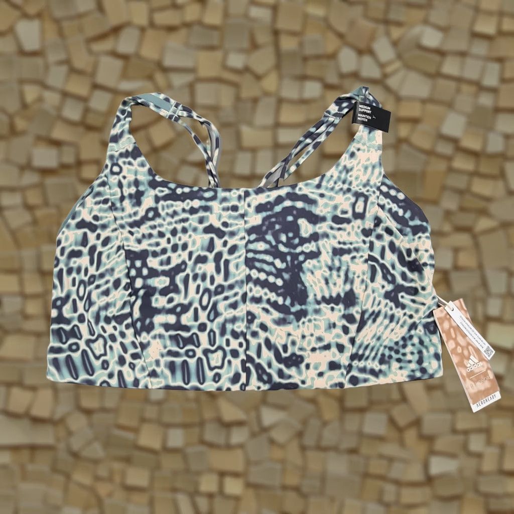 Adidas Adidas x 11 Honore Womens Sports Bra Blue 2X Plus Size Medium Support HI5648 Size ONE SIZE - 1 Thumbnail