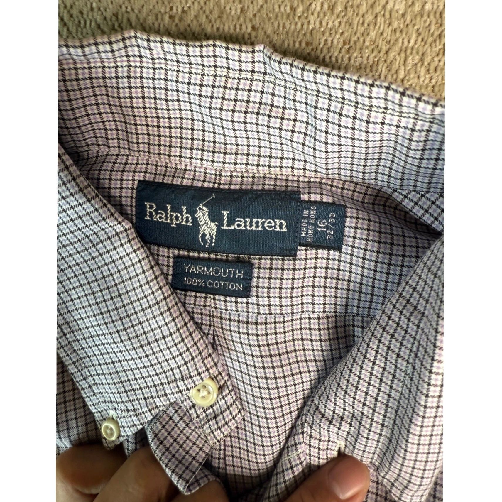 Ralph Lauren Ralph Lauren Button Down Shirt Mens 16 32/33 Long Sleeve Yarmouth Checkered Red Button-Up Casual Dress Shirt Size US L / EU 52-54 / 3 - 2 Thumbnail