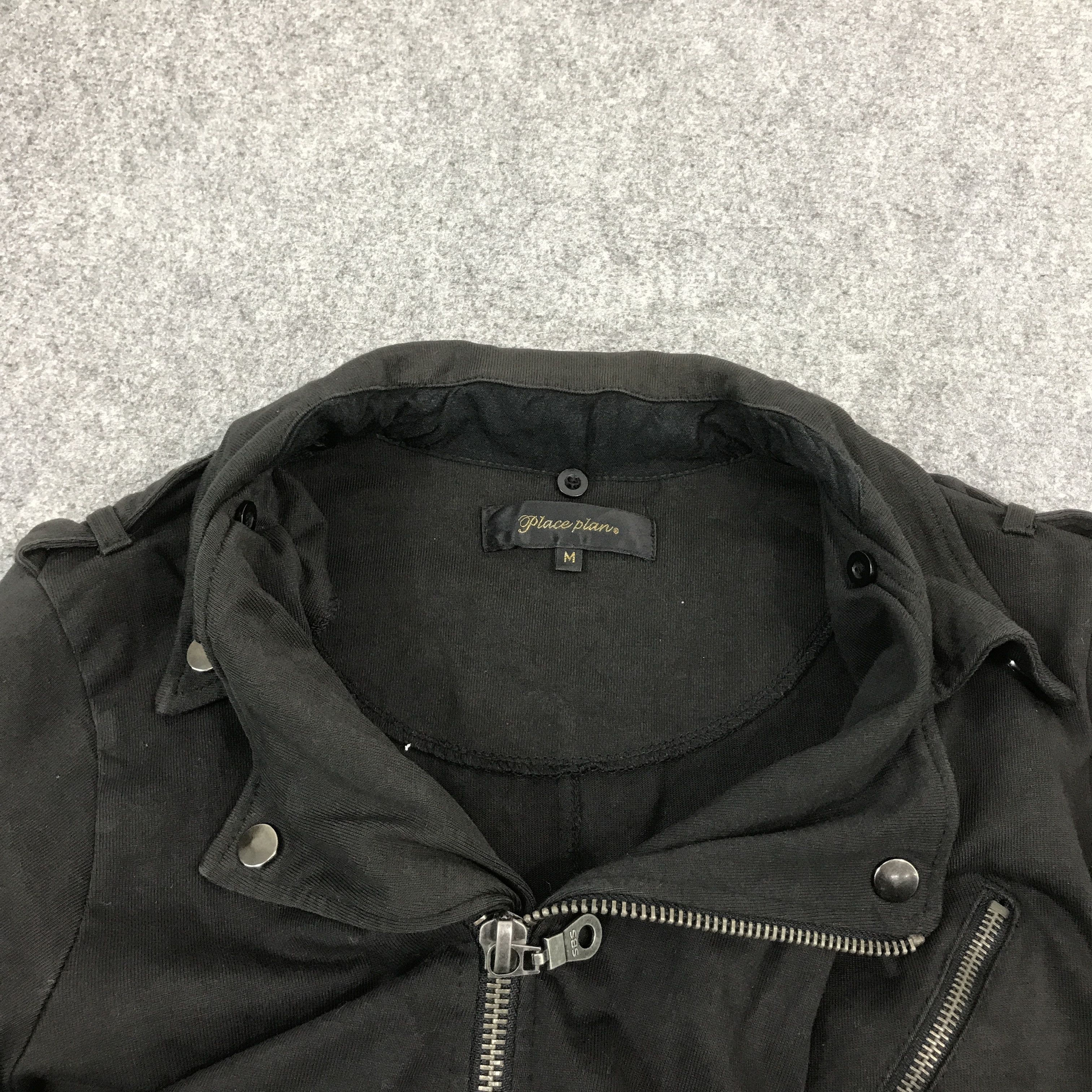 Japanese Brand PLACE PIANO BLACK PUNK ZIPPER JACKET Size US M / EU 48-50 / 2 - 7 Thumbnail