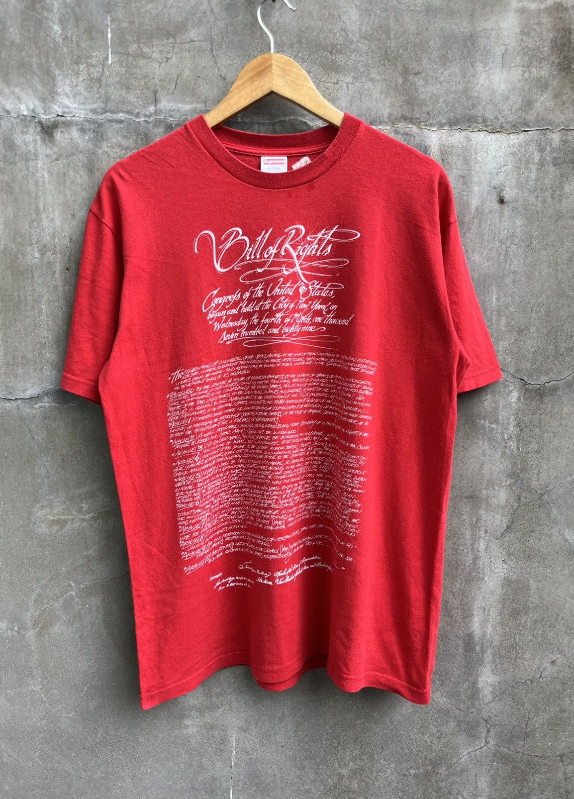 Supreme 2003 Bill Of Rights Tee Size US L / EU 52-54 / 3 - 1 Thumbnail
