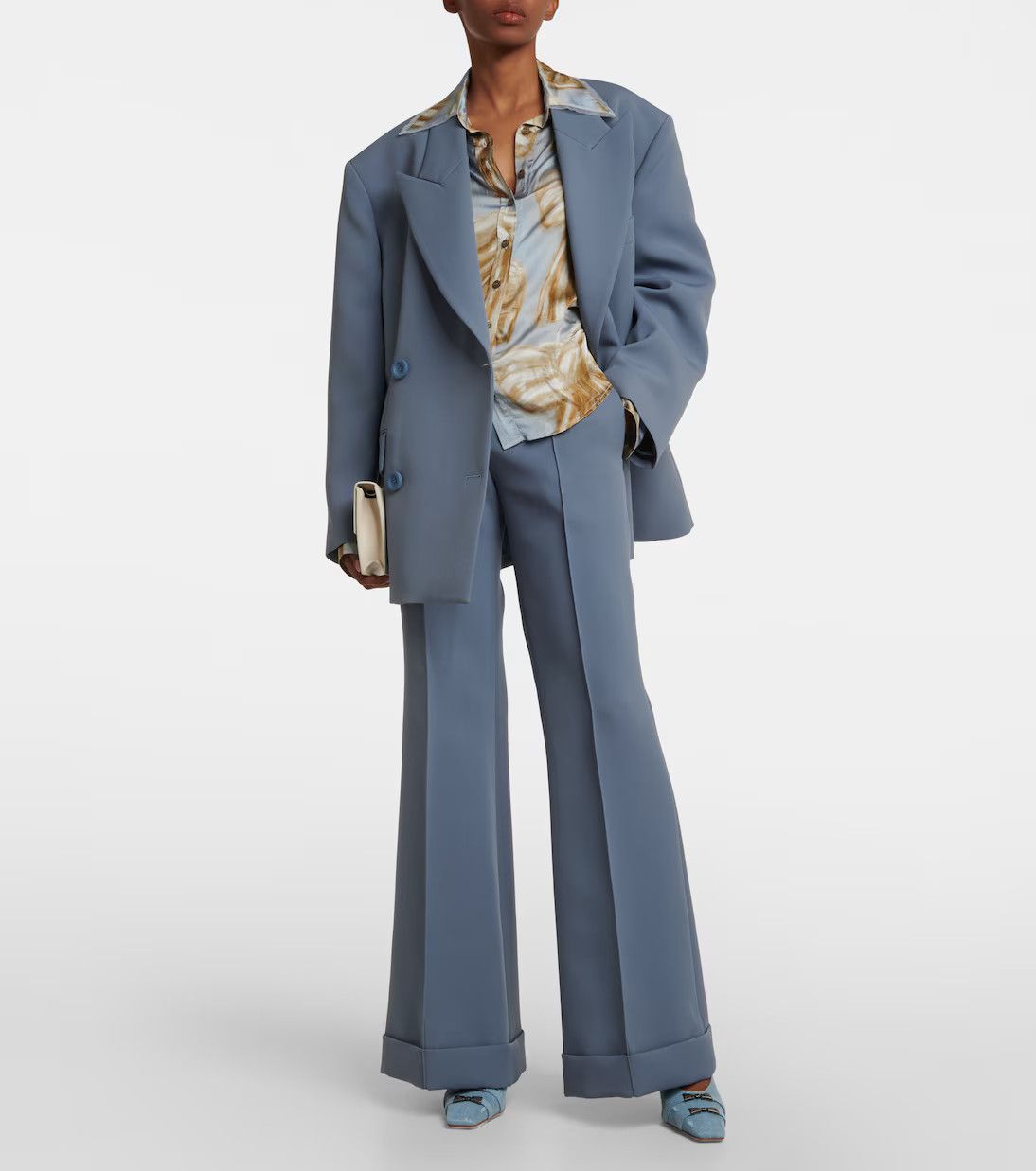 Acne Studios Acne Studios NWT Blue Low-rise wide-leg Pants Flares Size 28" / US 6 / IT 42 - 5 Thumbnail