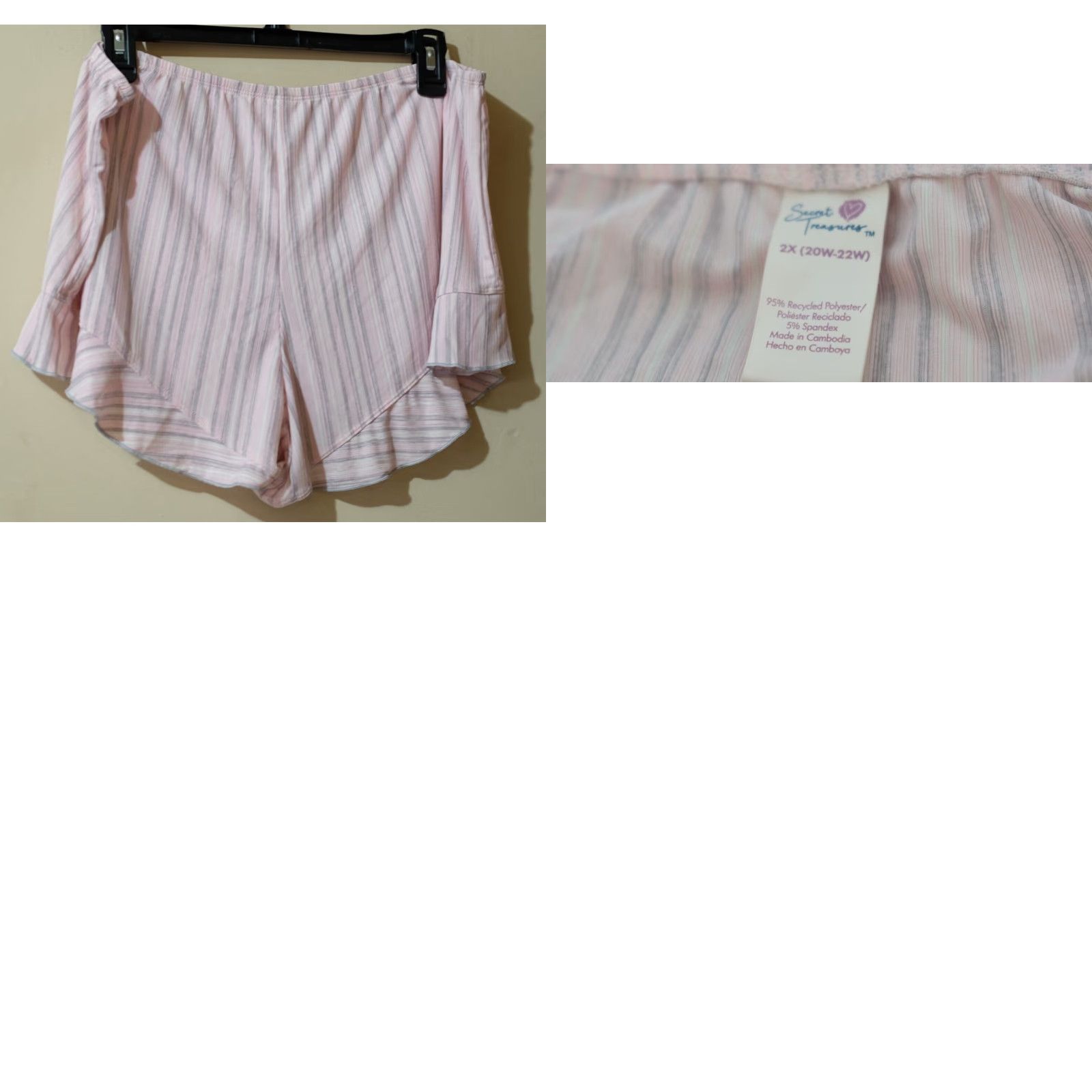 Vintage **Secret Treasures Pink Women's 2X Tank Shorts Lounge Pajama Set** User: **Secret Treasures Pink Women's 2X Tank & Shorts Lounge Set** Size 40" / US 18 - 9 Thumbnail