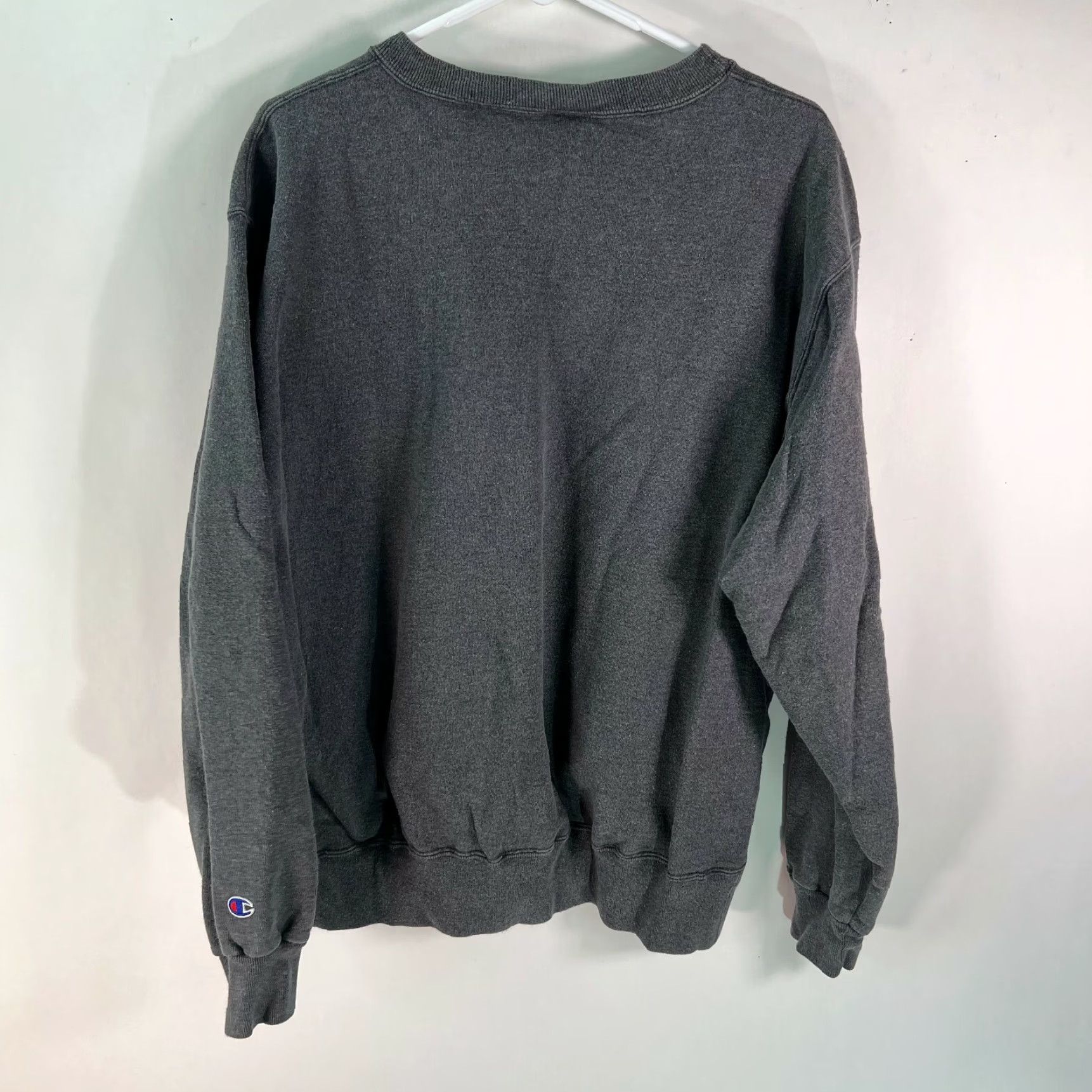 Champion Champion Sweatshirt Mens XL Gray Long Sleeve Crew Neck Pullover Casual, 93% Cotton, 7% Polyester, Logo, Solid, Regular Fit Size US XL / EU 56 / 4 - 2 Thumbnail