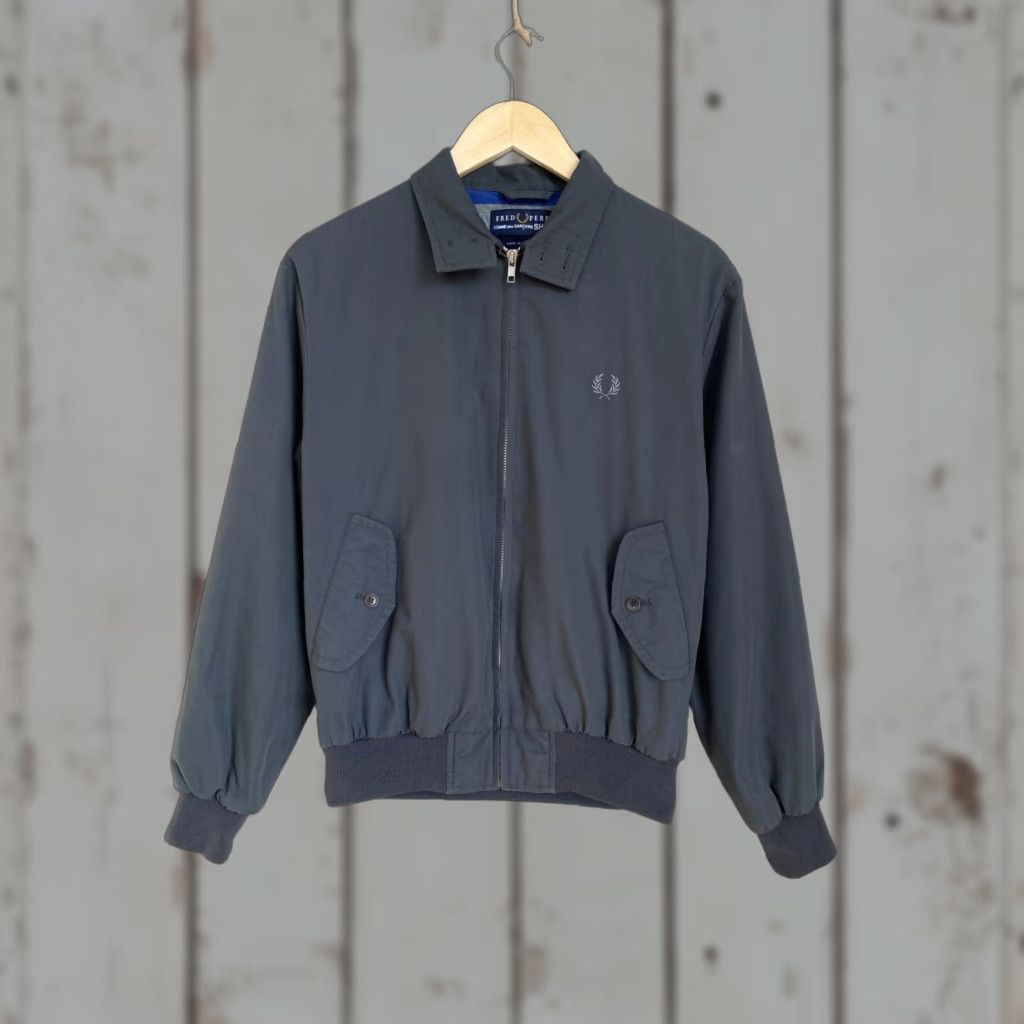 Fred Perry Fred Perry X Comme Des Garcons Bomber Jacket XS Mens Shirt Jacket Black Gray Style Logo Vintage No Size US XS / EU 42 / 0 - 1 Thumbnail