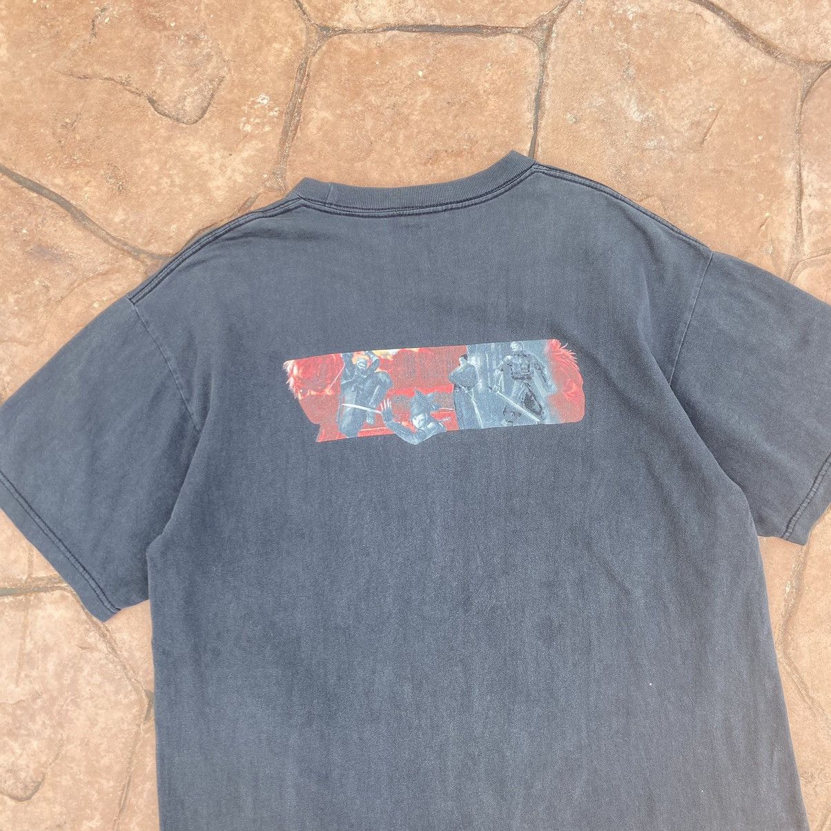 Thrashed Faded Vintage Y2K Tenchu Wrath Of Heaven Game Tee