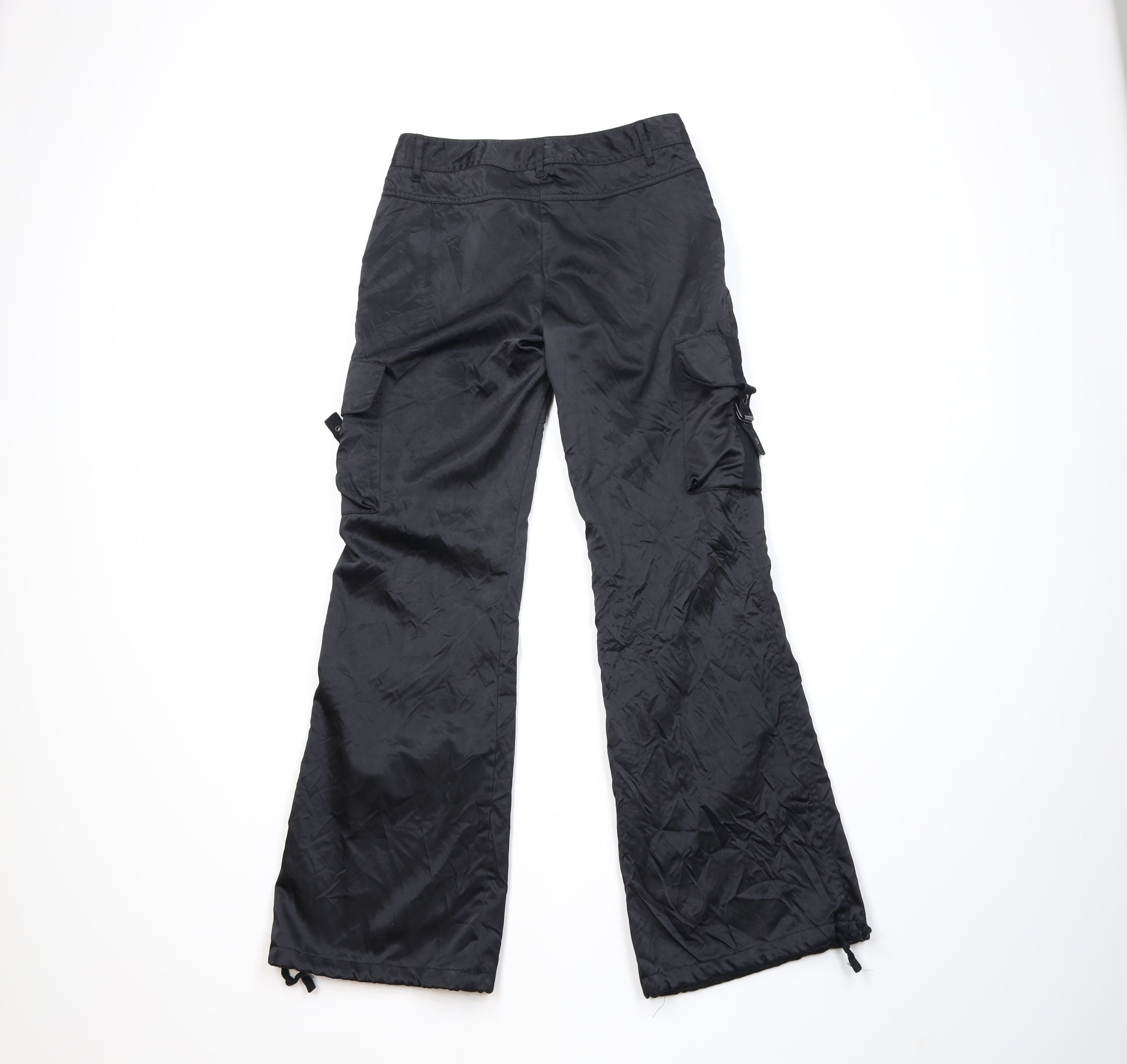 Vintage Vintage 90s Y2K Streetwear Goth Wide Leg Cargo Pants Size 30" / US 8 / IT 44 - 9 Thumbnail