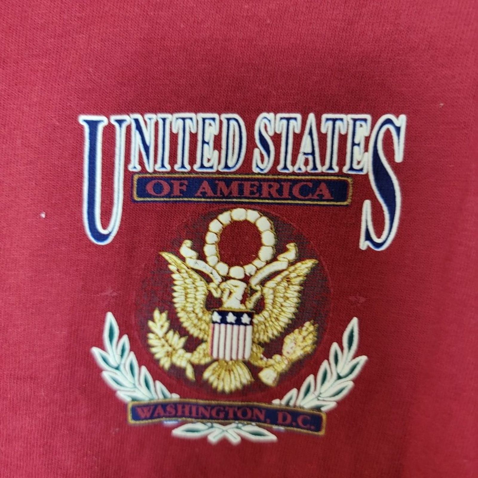 Vintage Discus Athletic USA Emblem Logo Tee T-Shirt Short Sleeve Size US L / EU 52-54 / 3 - 5 Thumbnail
