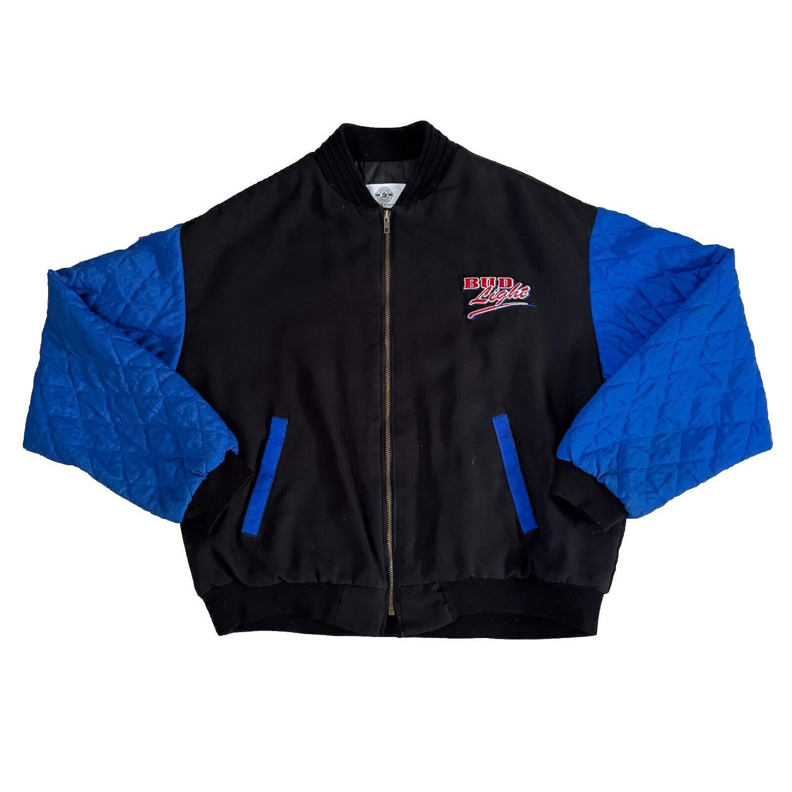 Vintage Vintage Bud Light Varsity Jacket Size L Size US L / EU 52-54 / 3 - 1 Thumbnail