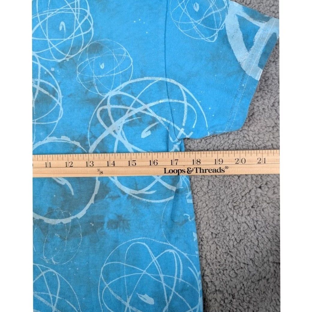 Vintage Futura Laboratories Mens Small Atom Shirt Blue Tie Dye Japan Size US S / EU 44-46 / 1 - 6 Thumbnail