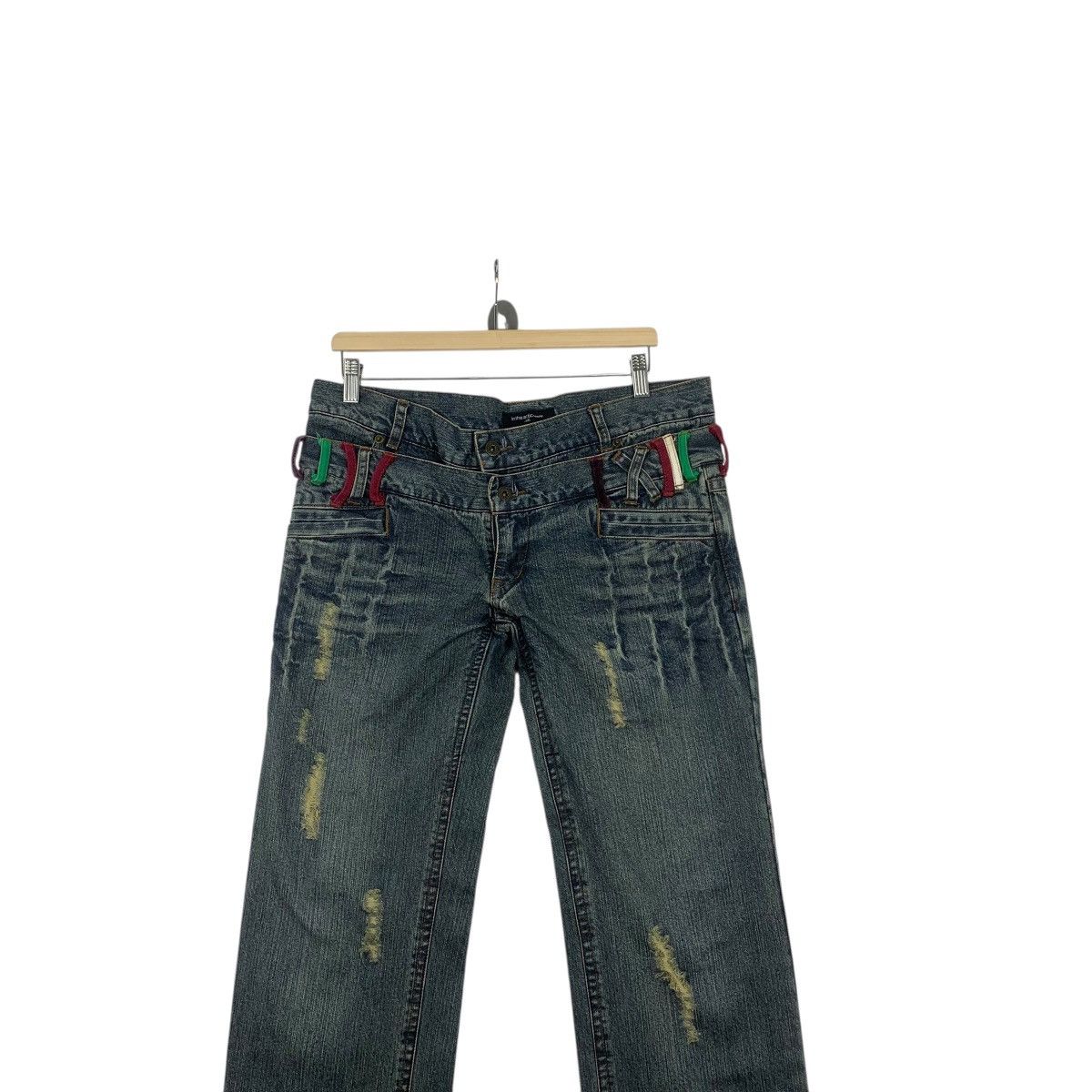 In The Attic Vintage IN THE ATTIC HOMME Double Waistband Straight Cut Size US 32 / EU 48 - 2 Thumbnail