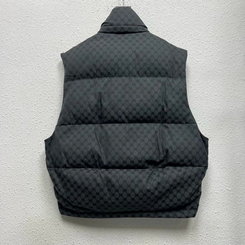 Balenciaga Balenciaga size M Presbyopia full printed down vest black Size S / US 4 / IT 40 - 2 Thumbnail