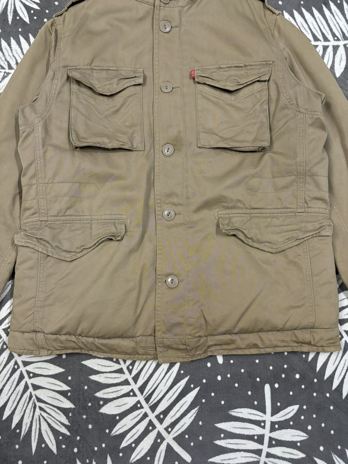 Levi's Vintage 90s Levis Red Tab Thrashed Utility Field Jacket Size US M / EU 48-50 / 2 - 19 Thumbnail