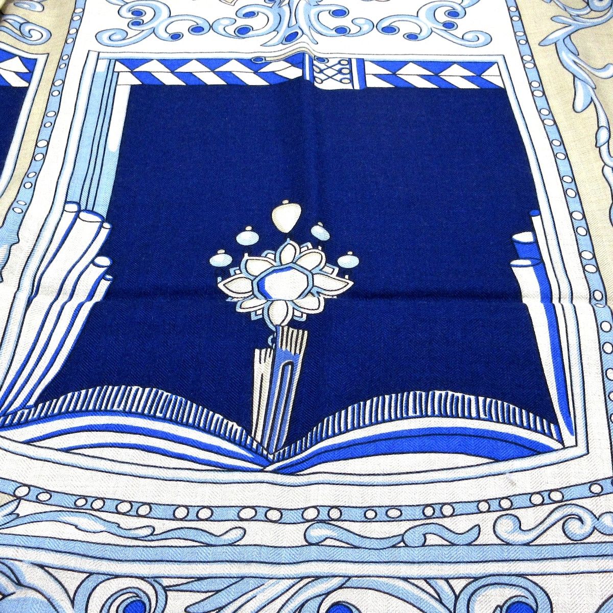 image of Hermes Carré 140 Scarf in Blue, Women's