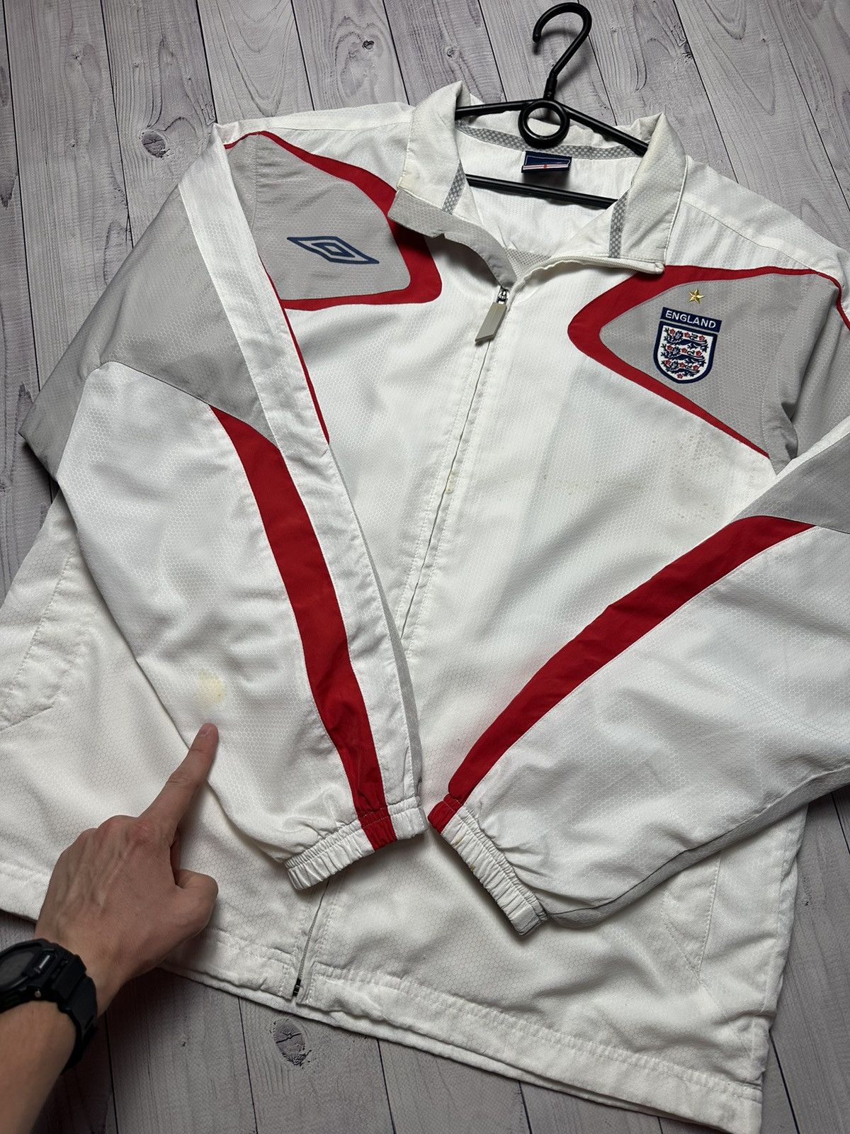 Umbro × Vintage Vintage England Umbro track jacket size M Size US M / EU 48-50 / 2 - 7 Thumbnail