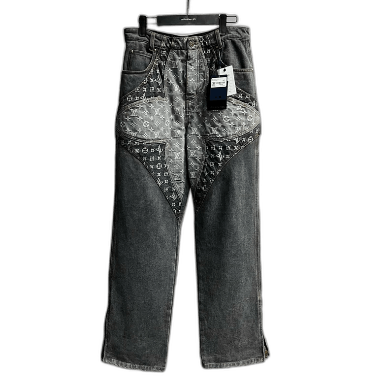 Louis Vuitton Louis Vuitton Louis Vuitton Black Logo Denim Pants-2506 Size US 30 / EU 46 - 1 Thumbnail