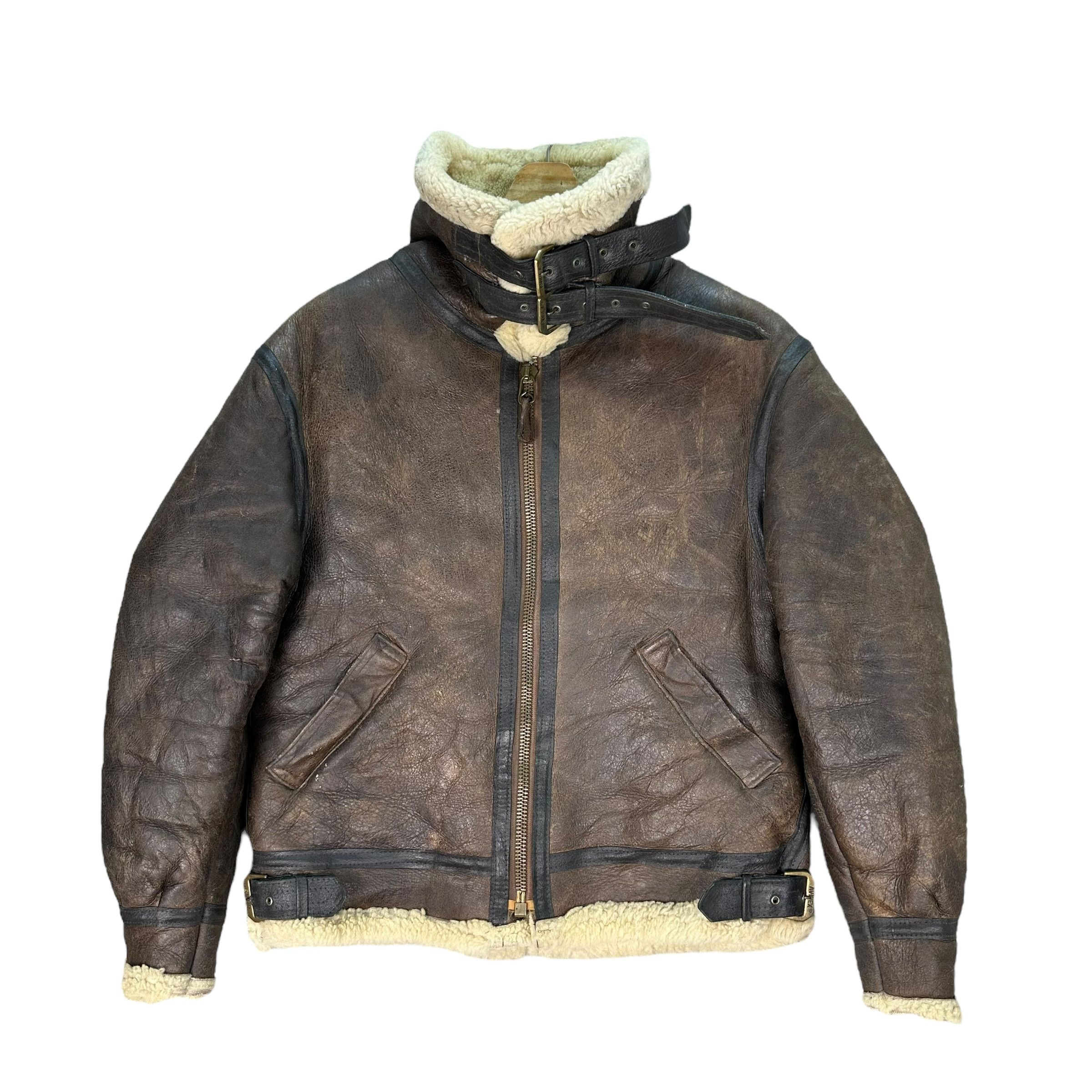 Avirex Vintage 80's Avirex Usa Type B3 Mouton Flight Jacket #3468