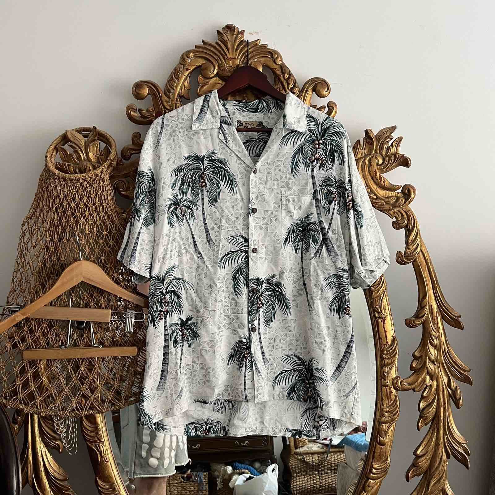 Other Vintage Two Palms Hawaiian Floral Beach Shirt Sz L Size US L / EU 52-54 / 3 - 1 Thumbnail