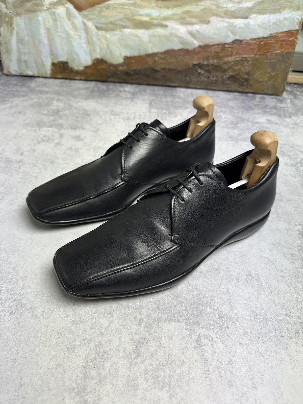靴 PRADA 22ss square toe loafer Prada Square Toe Loafers | Grailed