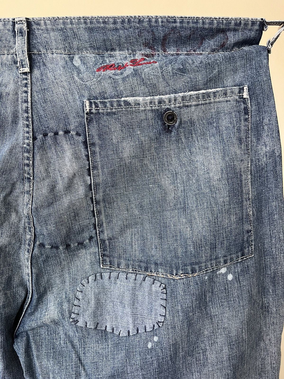 Ralph Lauren 💥 Ralph Lauren Repaired Boro Patchwork Naval Pants Size US 42 / EU 58 - 9 Thumbnail
