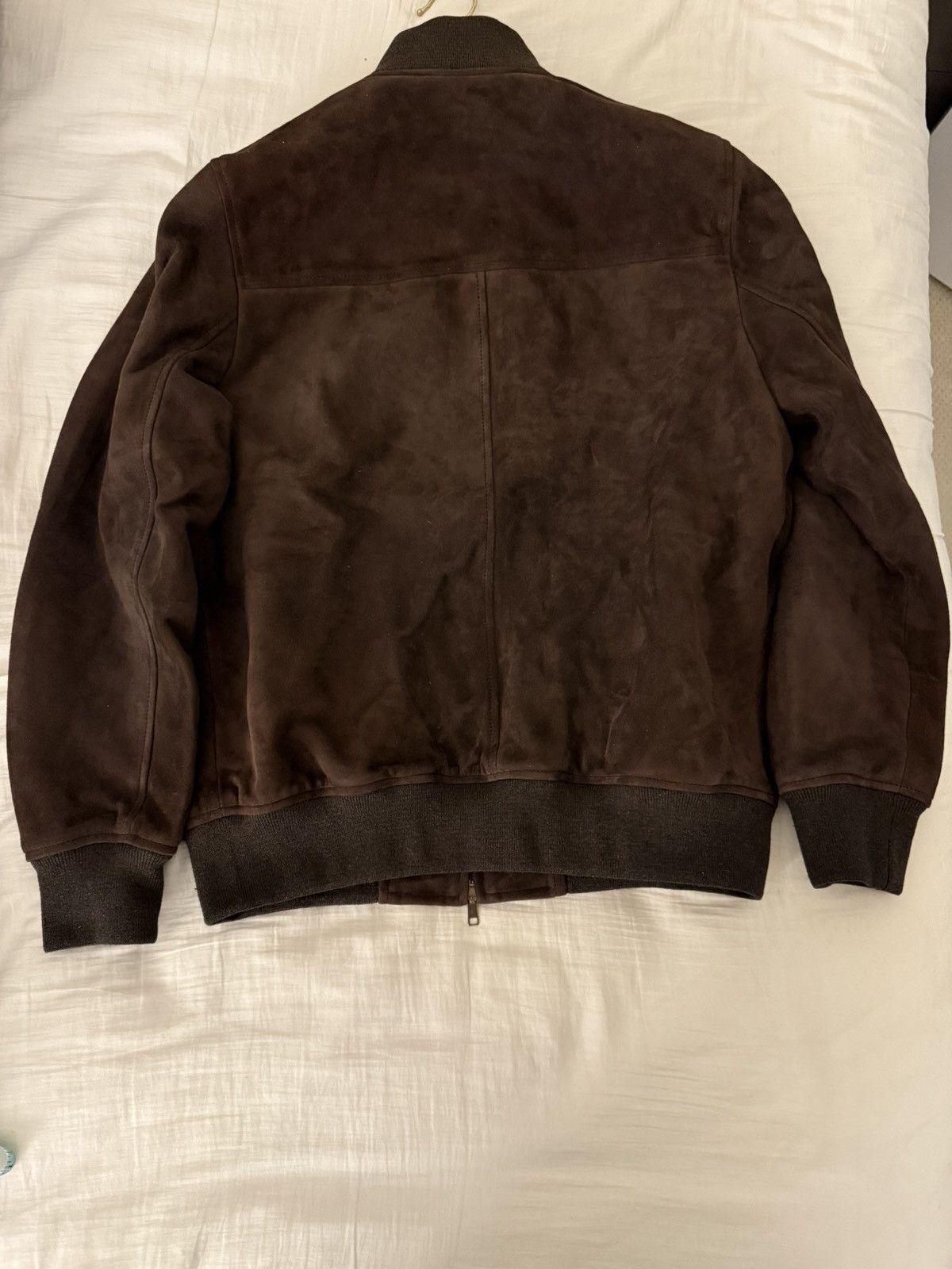 Vintage Cromford Leather (UK) Brown Suede Bomber jacket Size US L / EU 52-54 / 3 - 2 Thumbnail