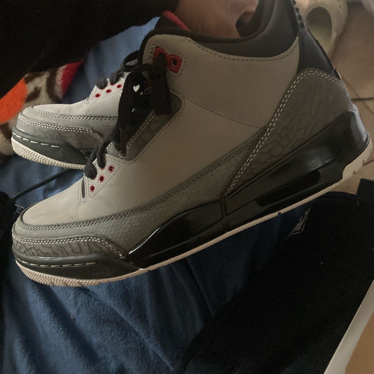 Nike Air jordan 3 Retro ‘Stealth’ 2011 Size US 8 / EU 41 - 5 Thumbnail