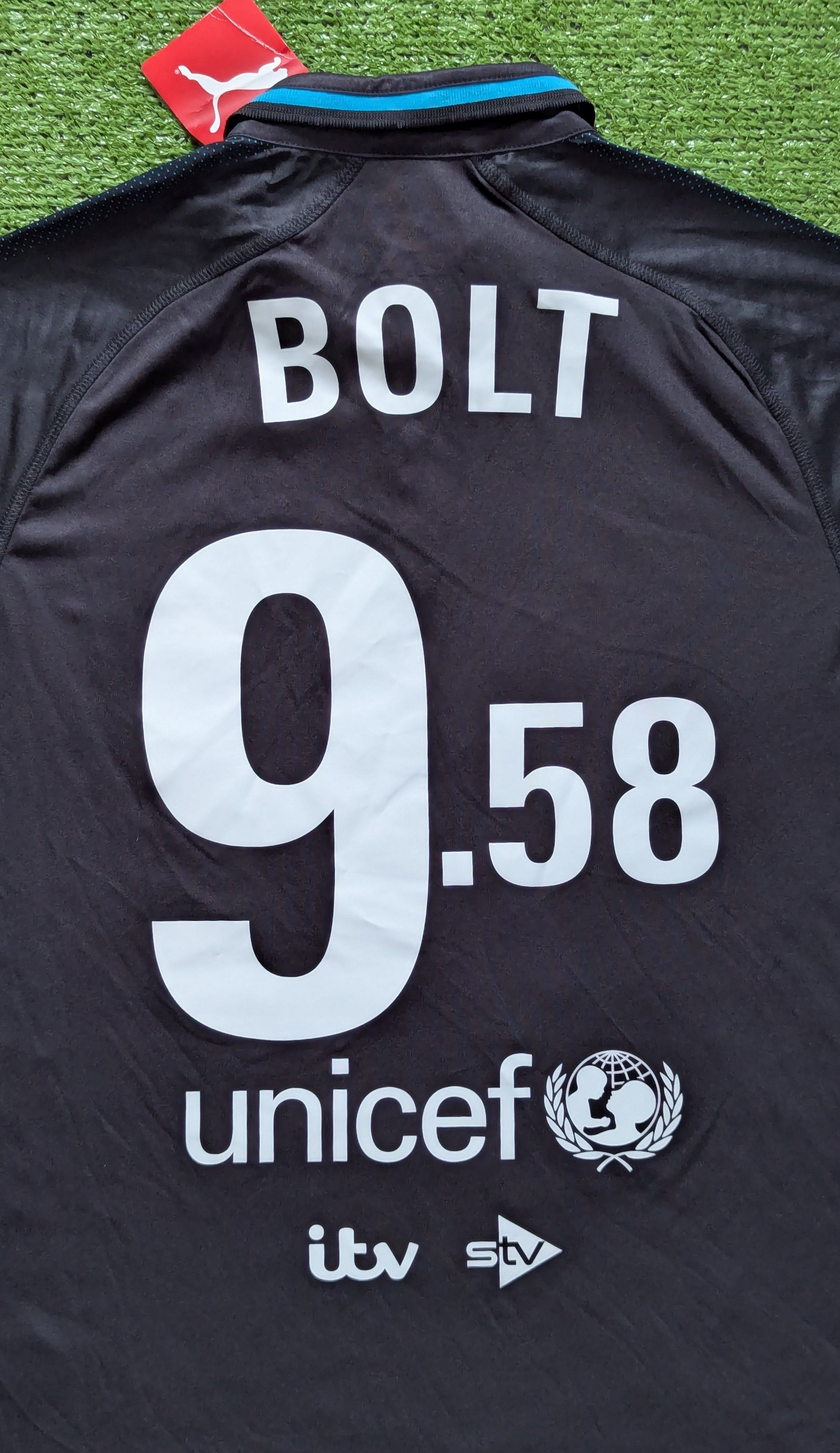 Puma SOCCER AID WORLD XI 2018 PUMA SHIRT JERSEY USAIN BOLT #9.58 Size US M / EU 48-50 / 2 - 6 Thumbnail