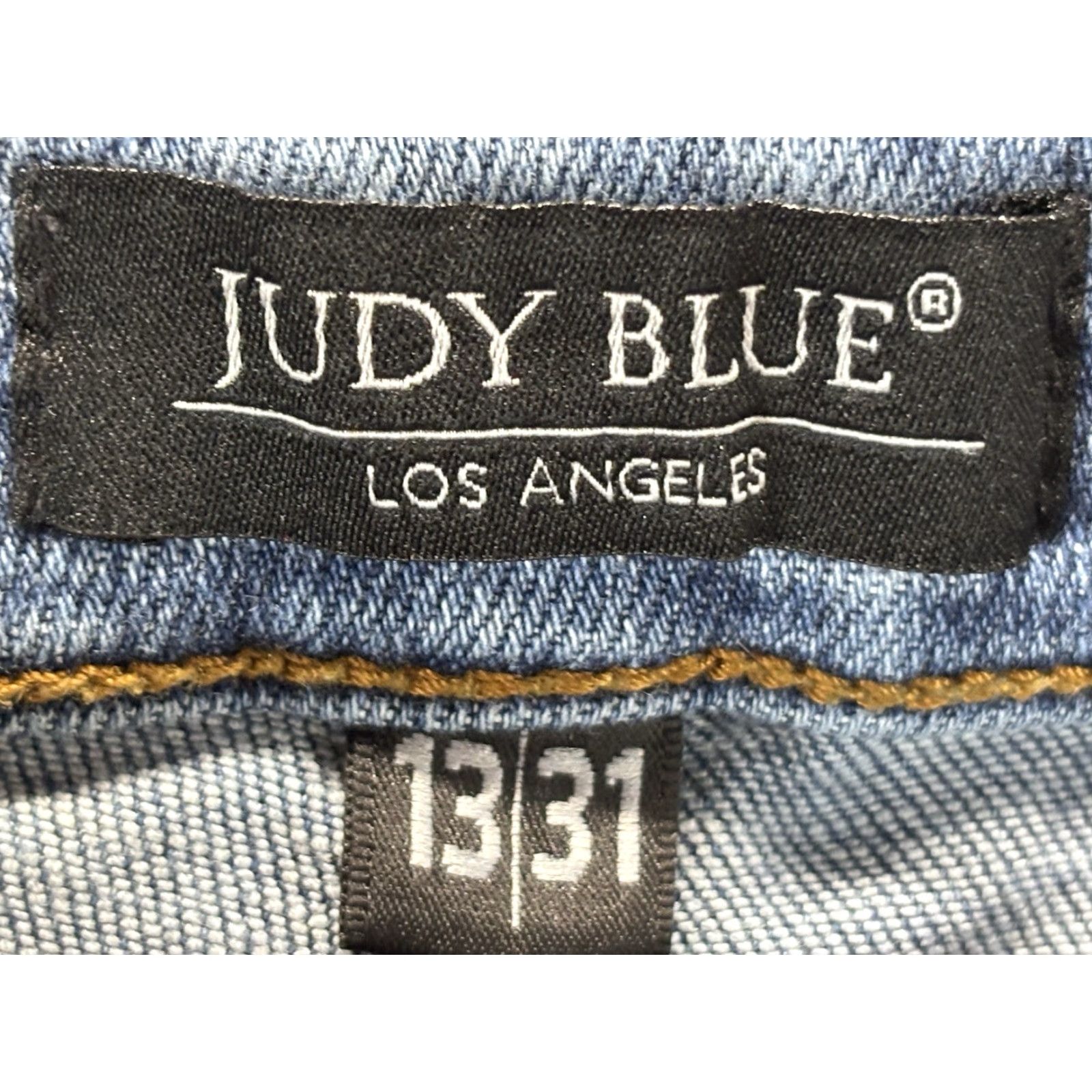 Vintage JUDY BLUE Skinny Jeans 31 Hi Rise Distressed Stretch Womens Blue Size 13 Size 24" / US 00 / IT 34 - 7 Thumbnail