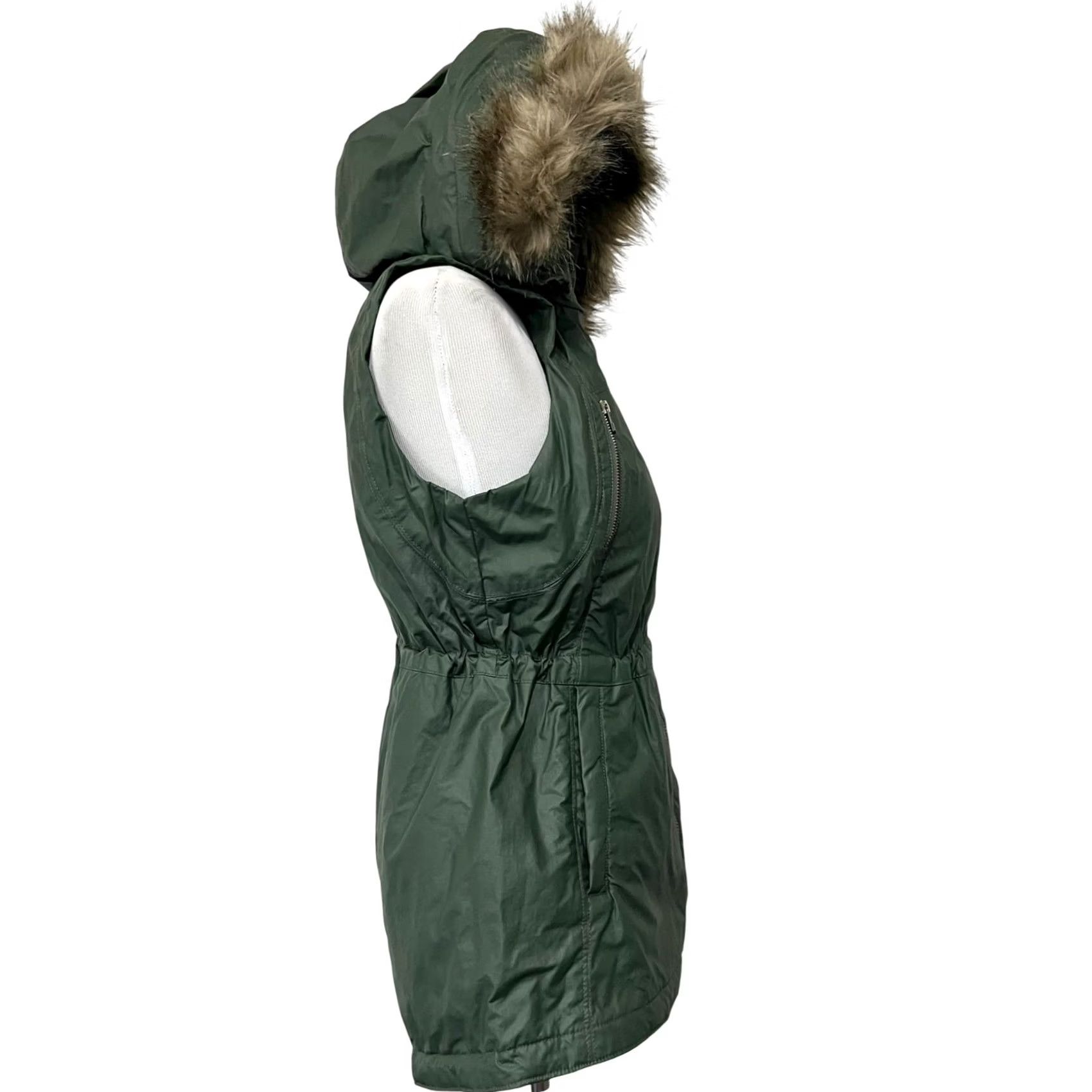 Athleta VINTAGE Athleta Alpine Air Vest Coat Jasper Green Women’s SMALL Removable Hood Size S / US 4 / IT 40 - 7 Thumbnail