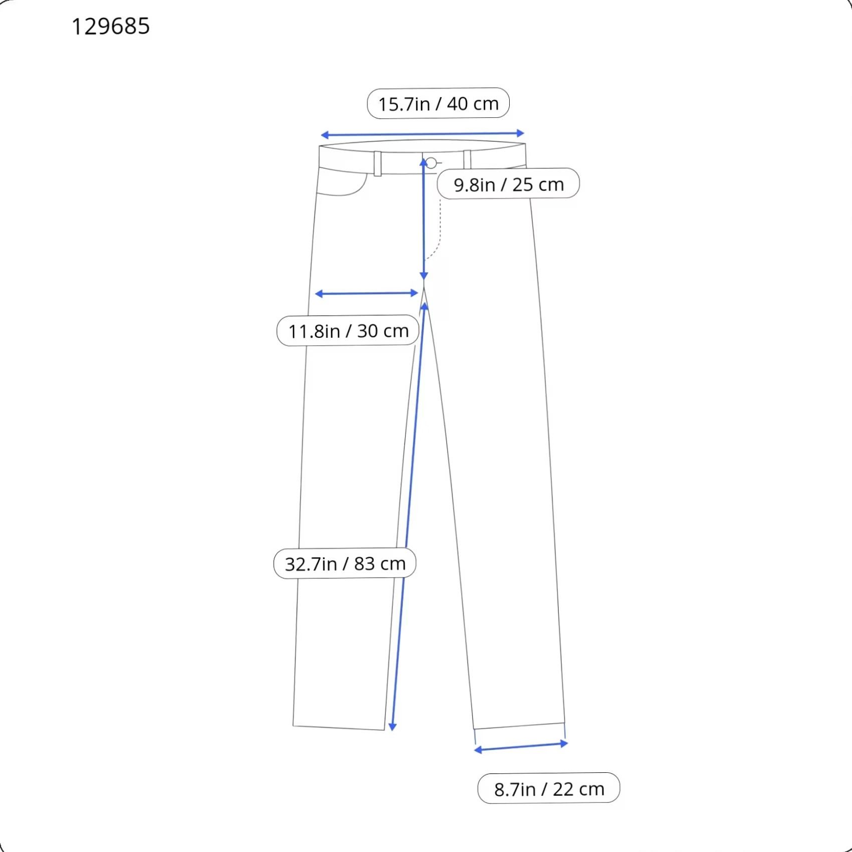 Denime MCS Jeans Men's W31/L34 Regular Fit Button Fly Denim Black Size US 31 - 3 Thumbnail
