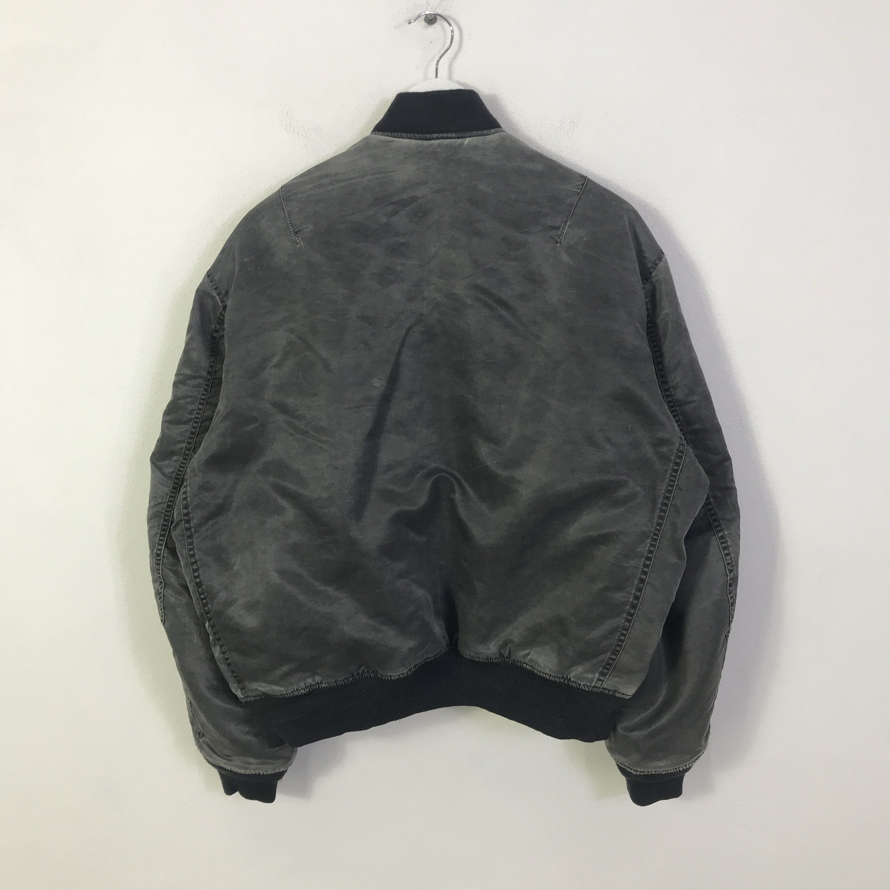 Japanese Brand Japanese bombers black faded jacket K94B17 Size US L / EU 52-54 / 3 - 3 Thumbnail