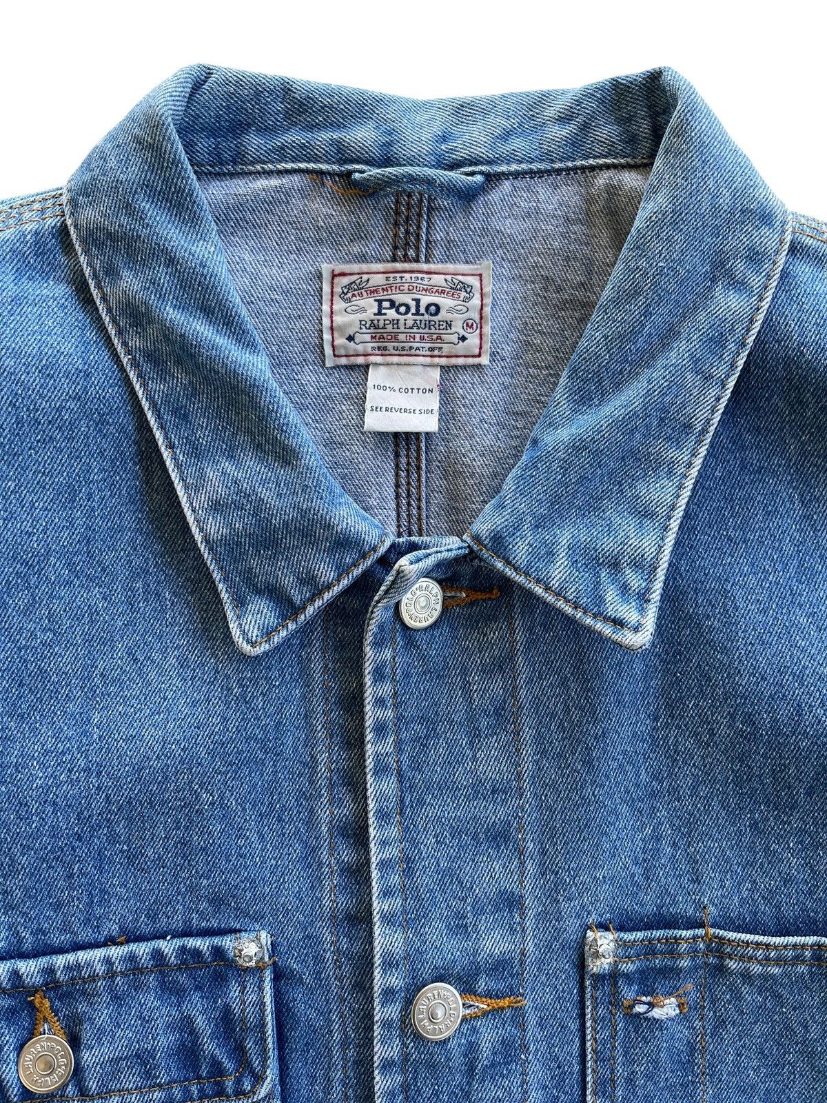 Polo Ralph Lauren 80s Polo Ralph Lauren Denim Jacket Size US M / EU 48-50 / 2 - 6 Thumbnail