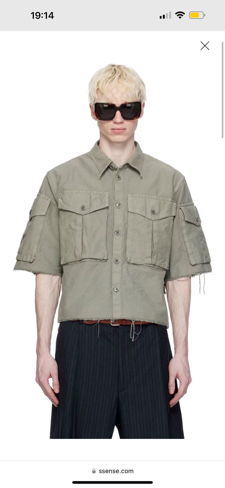 Dries Van Noten Dries Van Noten over dyed grey shirt Size US L / EU 52-54 / 3 - 1 Thumbnail