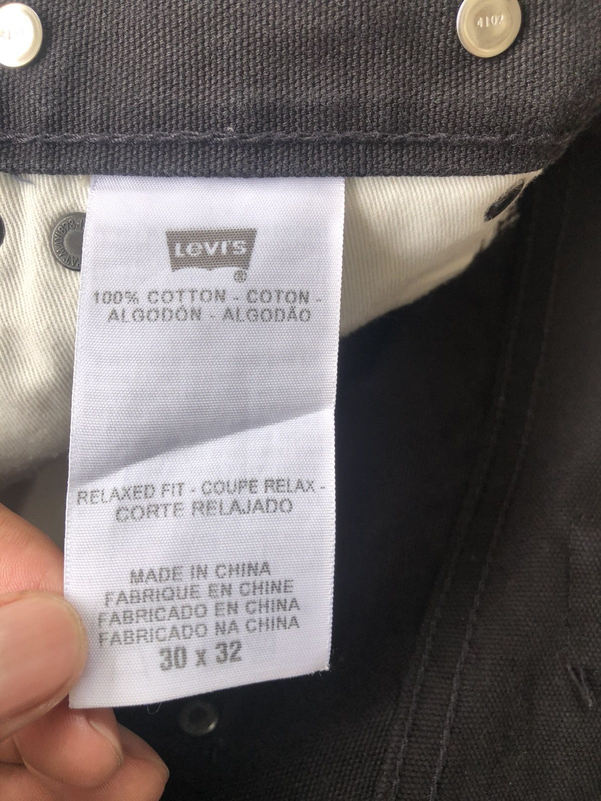 Levi's Y2k Levi’s Buckle Back White Tab Size US 31 - 20 Thumbnail
