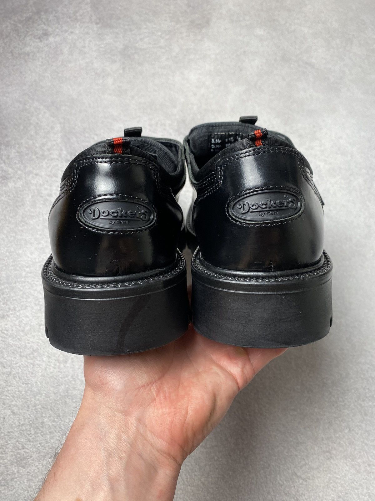 Dockers Dockers Vintage Chunky Black Leather Platform Boots goth Y2K Size US 9.5 / EU 42-43 - 4 Thumbnail